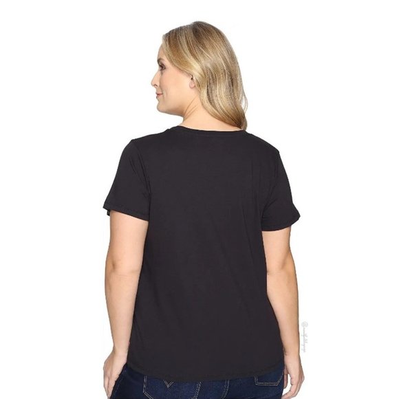 ⛔️SOLD⛔️ LEVI'S Short Sleeve Crew Neck T-Shirt Black w/ Red Batwing Logo Size XL - Picture 6 of 14